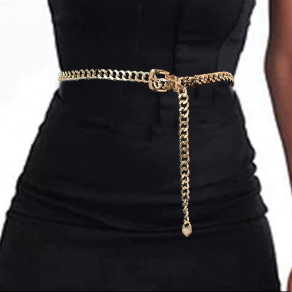 Gold Plated Boho Belly Chain Gold Metal Belt New